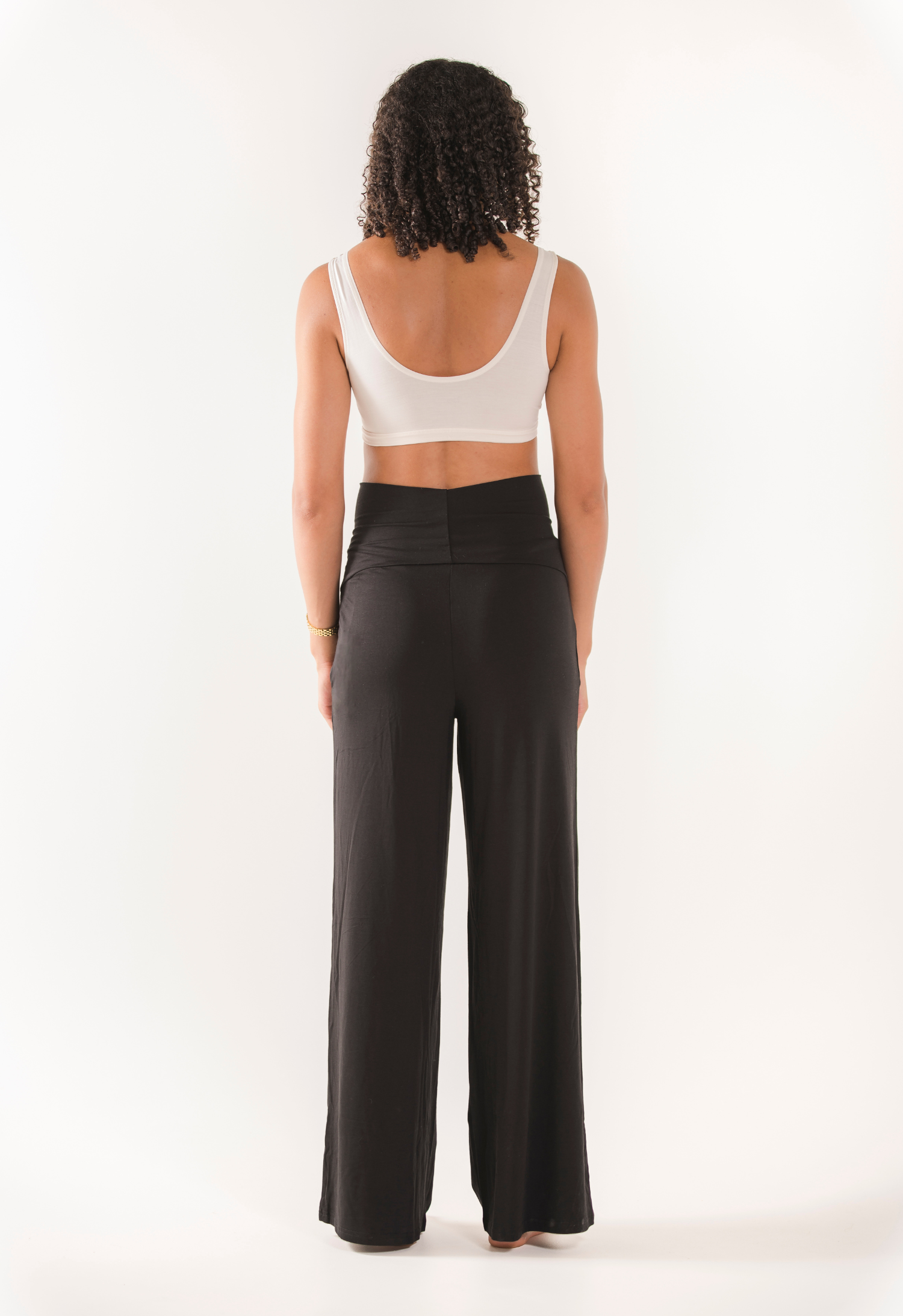 Pantalon ample et doux de maternité - Noir