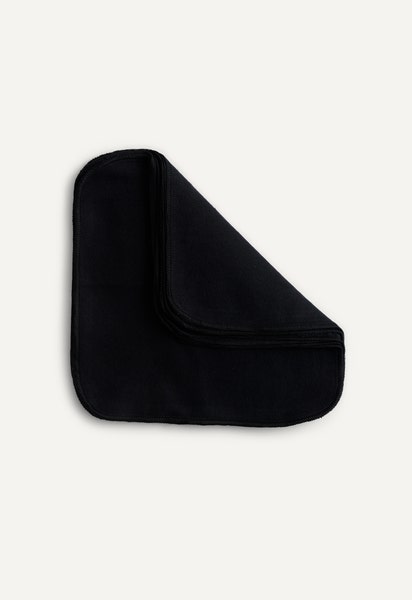 Lot de 10 lingettes réutilisables - Noir