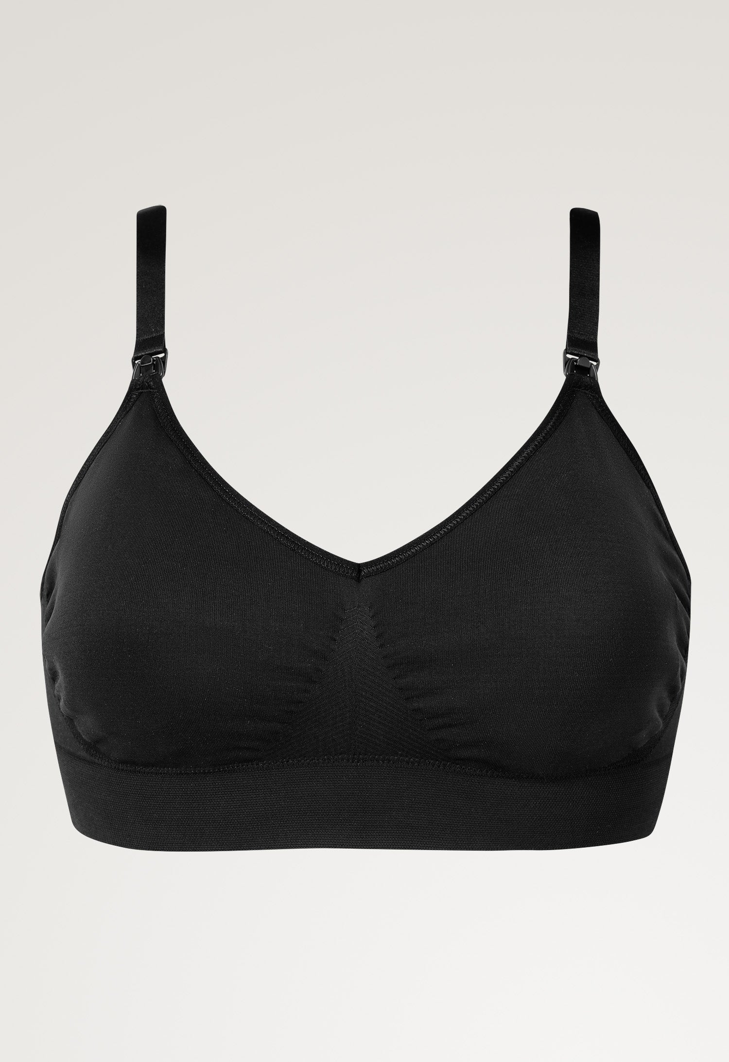 Soutien-gorge d'allaitement sans coutures avec coussinets - Noir