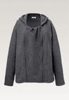 Sweat à capuche porte-bébé - gris