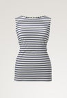 Top Simone sans manches - Avoine Cobalt