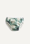 Couche de bain, motifs verts